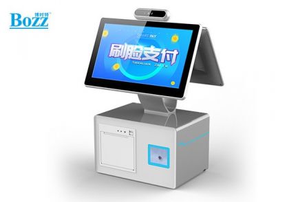 安(ān)卓雙屏人臉支付機 内置掃碼打印一體(tǐ)收銀機_PF20-B