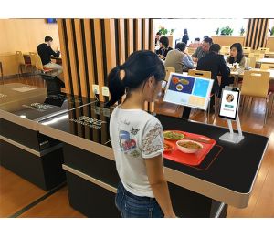博時特團餐自助餐自助結算餐台視覺識别、RFID識别結算台上線(xiàn)